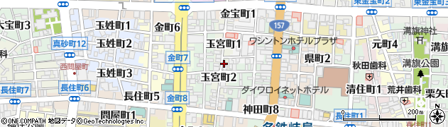 韓国食彩 オモニ 玉宮店周辺の地図