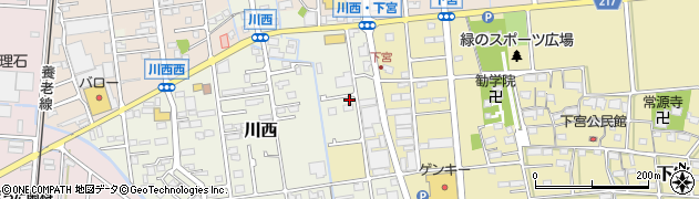 岐阜県安八郡神戸町川西95周辺の地図