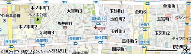 岐阜信用金庫真砂町支店周辺の地図