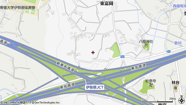 〒259-1112 神奈川県伊勢原市東富岡の地図