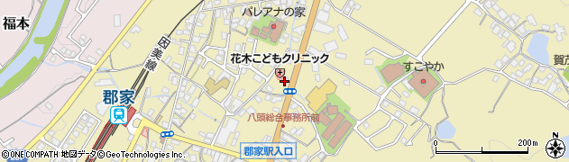 有限会社上田石材　郡家展示場周辺の地図
