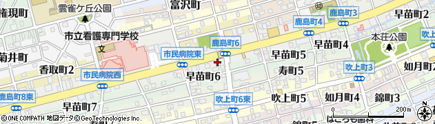 十六銀行本荘支店周辺の地図