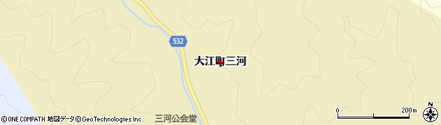 京都府福知山市大江町三河周辺の地図