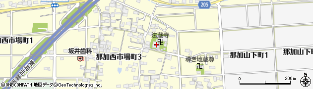 法藏寺周辺の地図