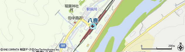 八鹿駅周辺の地図