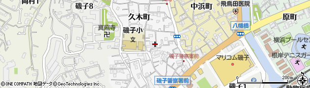 神奈川県横浜市磯子区久木町12-6周辺の地図