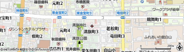 岐阜県岐阜市天王町周辺の地図
