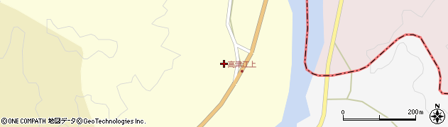 京都府福知山市大江町高津江402周辺の地図
