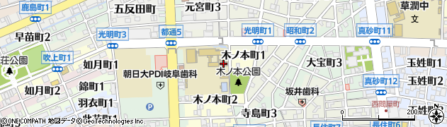 木之本公民館周辺の地図