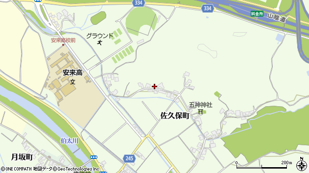 〒692-0031 島根県安来市佐久保町の地図