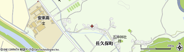 島根県安来市佐久保町周辺の地図