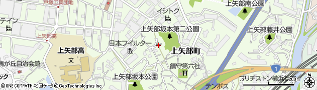 神奈川県横浜市戸塚区上矢部町周辺の地図