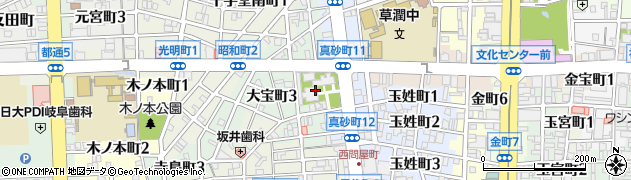 大宝禅寺周辺の地図