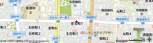 岐阜県岐阜市金宝町周辺の地図