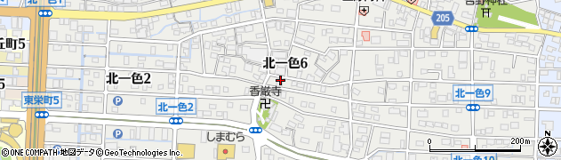 岐阜県岐阜市北一色周辺の地図