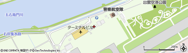 大阪航空局出雲空港出張所周辺の地図