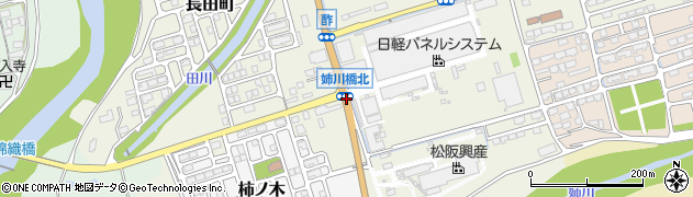 姉川橋北周辺の地図