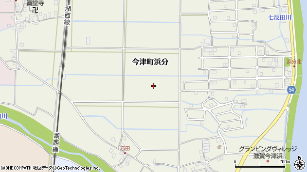 〒520-1604 滋賀県高島市今津町浜分の地図