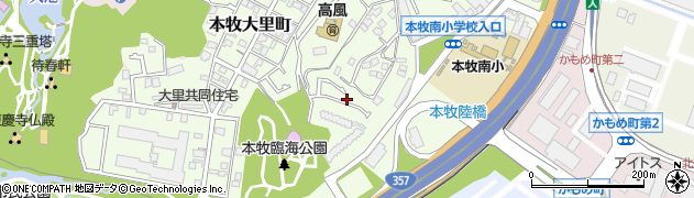 神奈川県横浜市中区本牧元町75周辺の地図