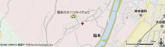 鳥取県八頭町（八頭郡）福本周辺の地図