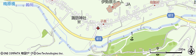 神奈川県伊勢原市子易745周辺の地図