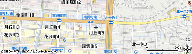 丸栄石油株式会社　セルフ東興周辺の地図