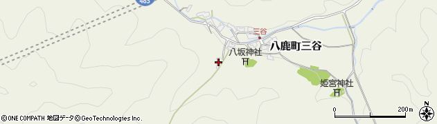 兵庫県養父市八鹿町三谷645周辺の地図