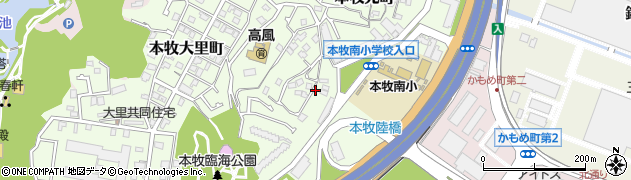 神奈川県横浜市中区本牧元町67周辺の地図