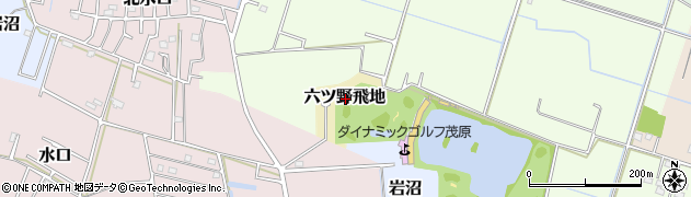 千葉県長生郡長生村六ツ野飛地周辺の地図