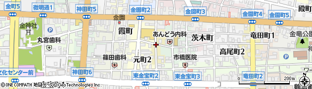 岐阜県岐阜市西駒爪町周辺の地図