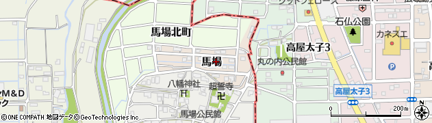 岐阜県瑞穂市馬場周辺の地図