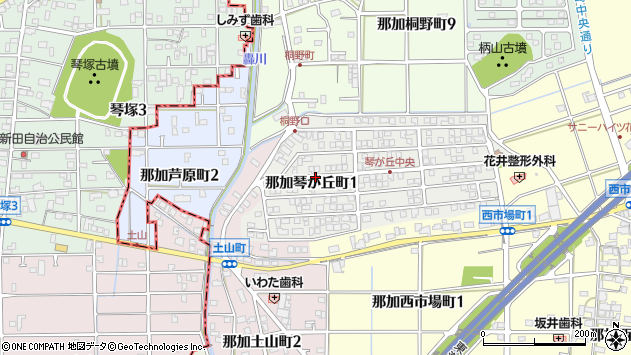 〒504-0006 岐阜県各務原市那加琴が丘町の地図