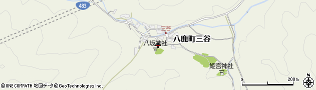 兵庫県養父市八鹿町三谷592周辺の地図
