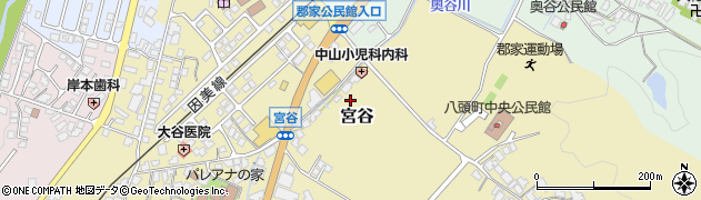 鳥取県八頭郡八頭町宮谷周辺の地図