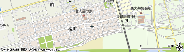 滋賀県長浜市桜町周辺の地図