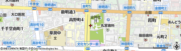 岐阜県岐阜市金町周辺の地図