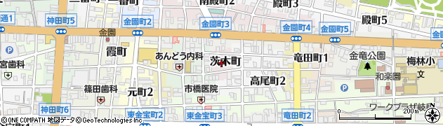 岐阜県岐阜市茨木町周辺の地図