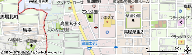 岐阜県北方町（本巣郡）高屋太子周辺の地図