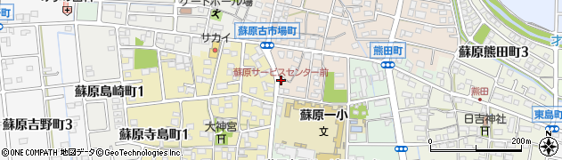 蘇原サービスセンター前周辺の地図