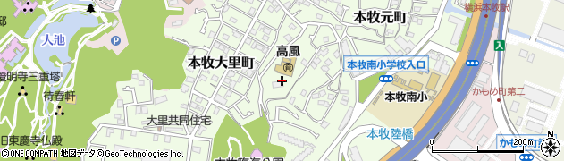 神奈川県横浜市中区本牧元町72周辺の地図