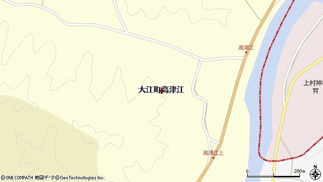 〒620-0332 京都府福知山市大江町高津江の地図