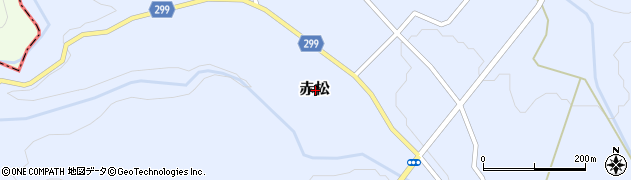 鳥取県西伯郡大山町赤松周辺の地図