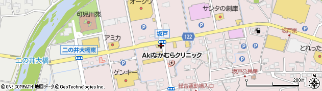 坂戸西周辺の地図