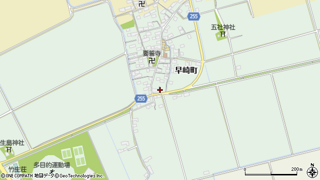 〒526-0124 滋賀県長浜市早崎町の地図