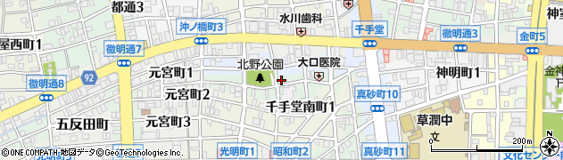 ホワイト餃子 岐阜店周辺の地図