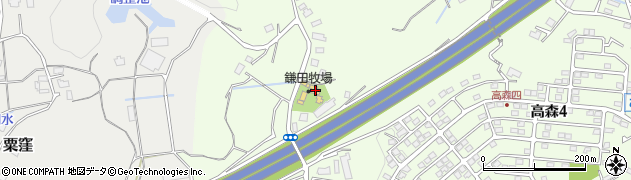 鎌田牧場周辺の地図