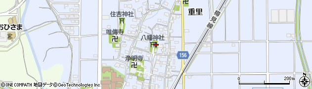 岐阜県瑞穂市重里周辺の地図
