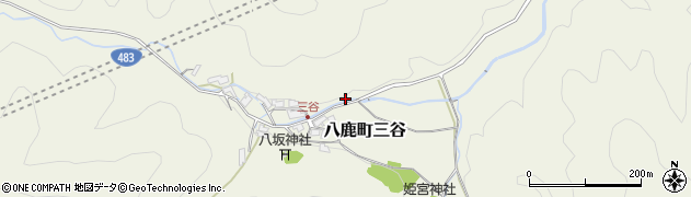 兵庫県養父市八鹿町三谷606周辺の地図