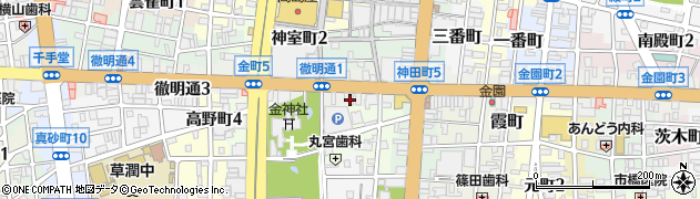 伝承館周辺の地図