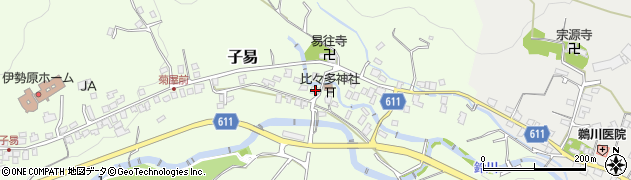 神奈川県伊勢原市子易1644周辺の地図